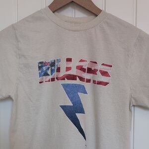Graphic T-Shirt with Lightning Bolt Design
